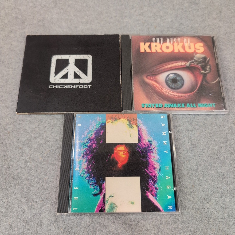 Hard Rock CD Lot Chickenfoot Krokus Stayed Awake All Night Sammy Hagar Best Of - Picture 1 of 2